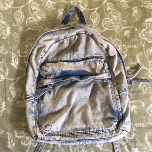 UO Acid Wash Jean Backpack